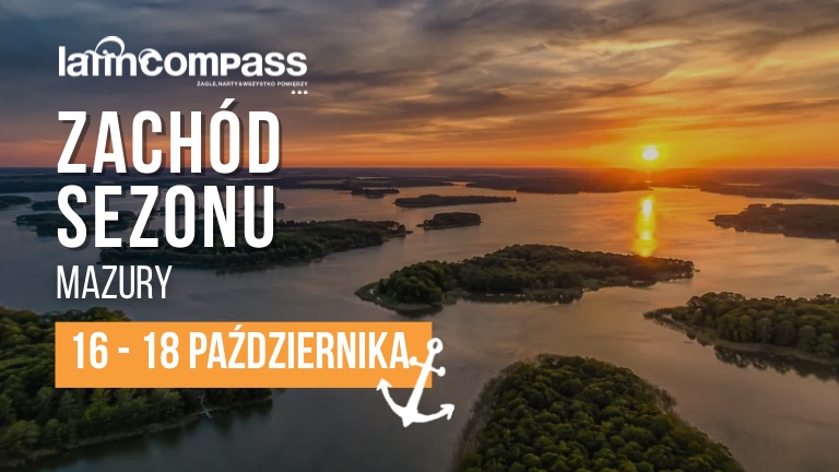 Jachty żaglowe na jeziorze Kisajno podczas zakończenia sezon na Mazurach